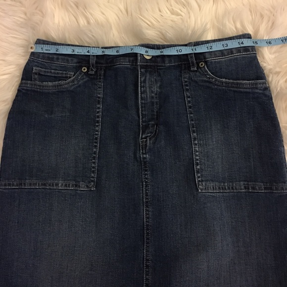Denim midi skirt - Picture 4 of 8